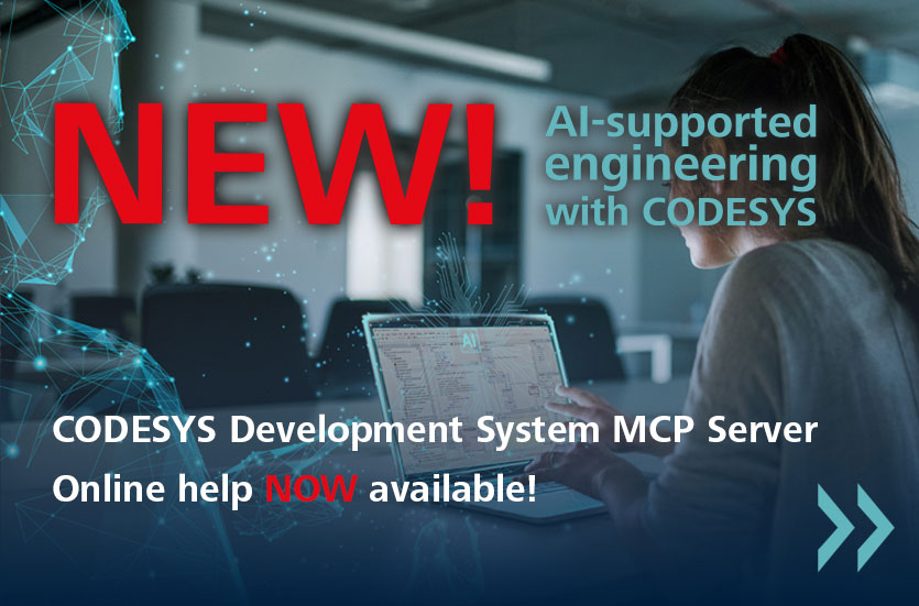 NEW! AI-supported engineering with CODESYS – CODESYS Development System MCP Server Online Help now available